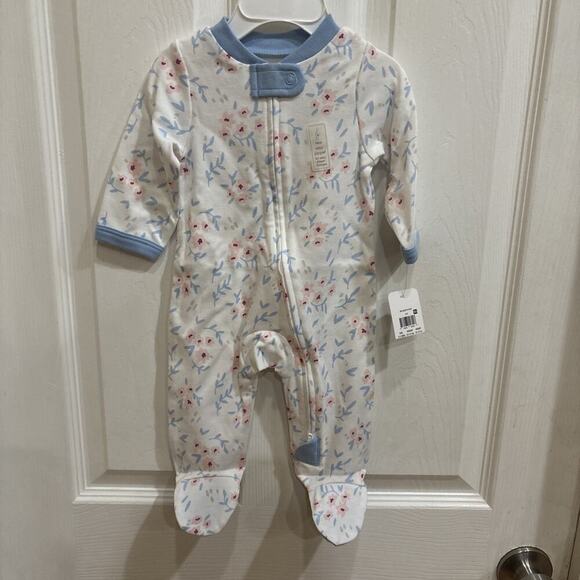 Lullaby Lane Sleeper 0-3 Months With Headbands And Matching Booties - Picture 1 of 7